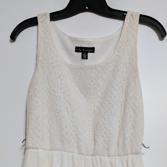 Cream Crocheted Top Tank Dress - Picture 2 of 3